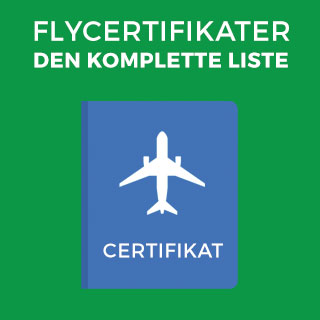 Flycertifikat pris